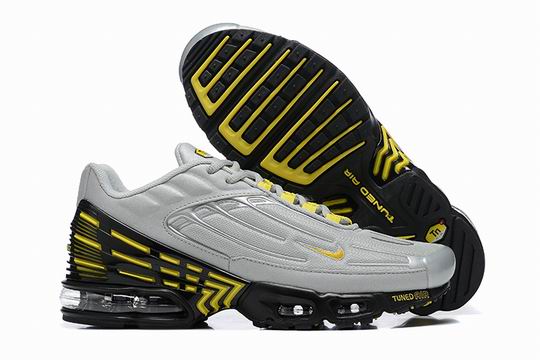 Cheap Nike Air Max Plus 3 Grey Black Yellow Men's Shoes-73 - Click Image to Close